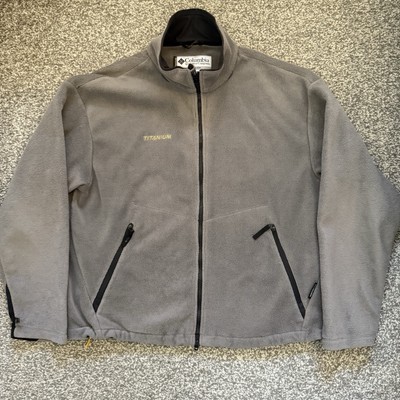 Columbia Titanium Herren Fleece Uk XXL Tech Interchange Full Zip Grau Wandern