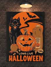 Long Live Halloween Vintage Style poster
