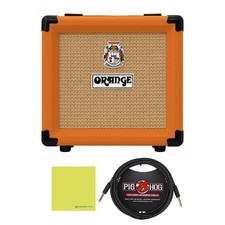 Orange PPC108 1x8 Closed Back Speaker Cabinet Bundle with 10ft Instrument Cab...