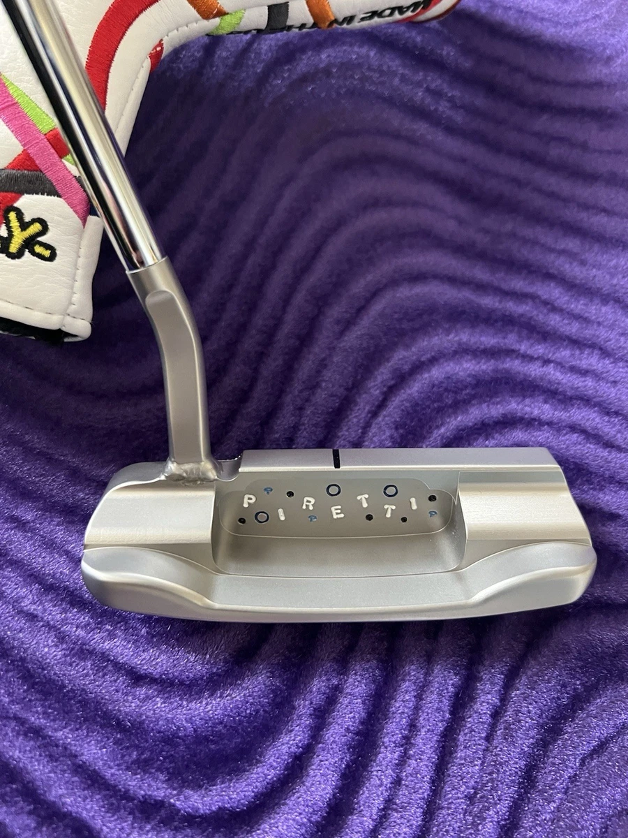 Putter Piretti TERAMO 370G – Gaucher – 34 Pouces – Carbone/Graphite – Avec Tête