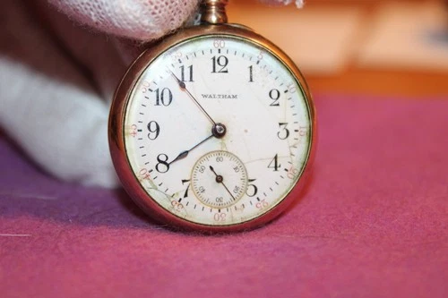 Antique Lady Waltham Pocket Watch for parts or repair