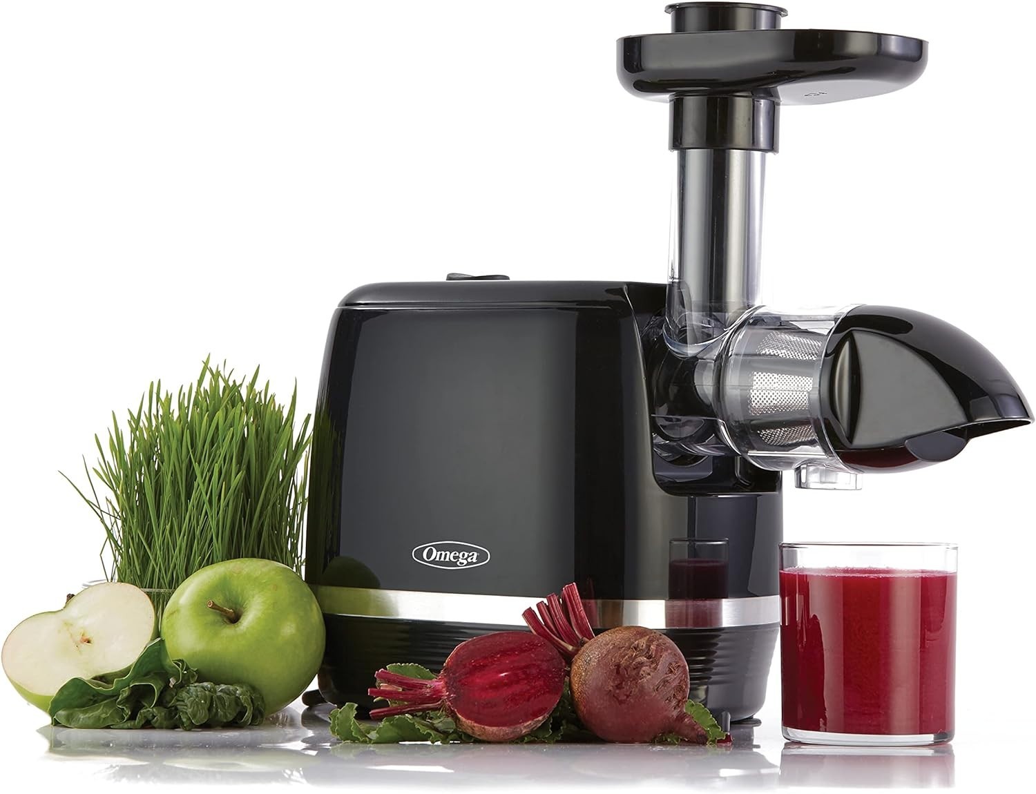 Omega H3000R Cold Press 365 Slow Masticating Extractor, Compact, Black