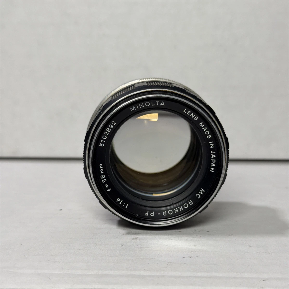 Minolta Rokkor PF 58mm Focal f/1.4 Camera Lenses for sale | eBay