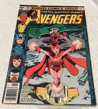 Vengadores #186 (8/1979) Bruja Escarlata ~ Mercurio MCU Usado Edad de Bronce