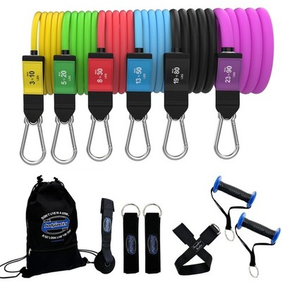 Resistance Band Set 280 lbs Heavy Duty Stretch Bands Bodylastics PRO Max Series