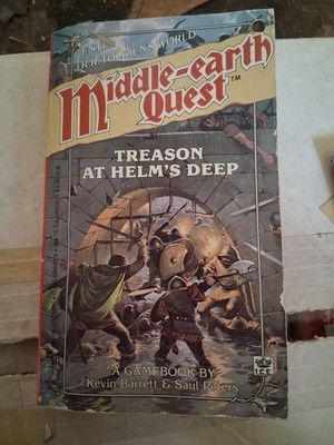 Middle-Earth Quest TREASON AT HELM'S DEEP  - 1988 1st Edition - Barrett/Peters
