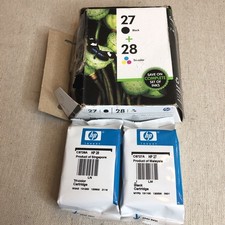 HP 27 28 Black Tri-Color Combo Ink Cartridges Expired May 2014