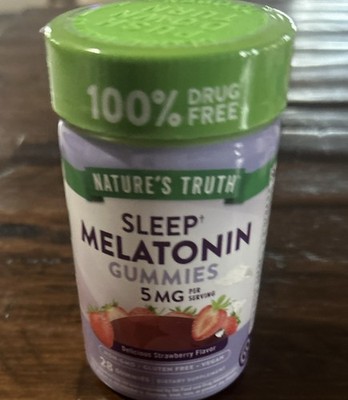 Melatonin Gummies 5mg |28 Count |Strawberry Flavor | by Nature's Truth
