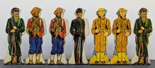 Marx Tin Litho Targets Soldiers Lot of 7 Vintage