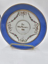 Antique Plate/Saucer 6 1/2" Dated 11/21/1870 Back Stamp KPM Berlin Germany