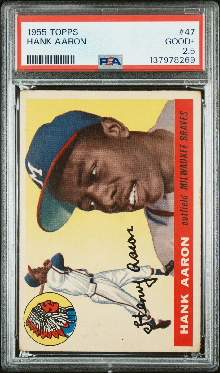 Hank Aaron 1955 Season Baseball Sports Trading Cards & Accessories