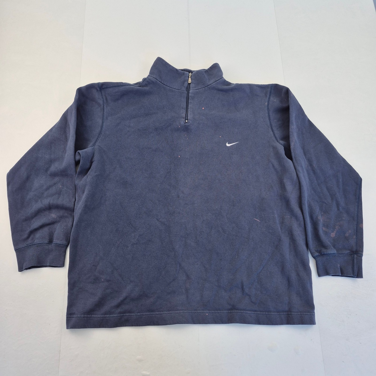 Sudadera NIKE Grande Azul Para Hombre Mezcla de Algodón Ropa Deportiva Logo J...