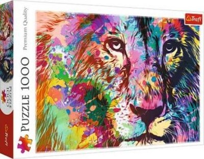 Puzzle 1000  Bunter Löwe 5900511107074