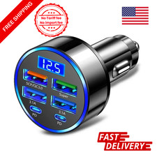 4 usb port super fast car charger Adapter for iphone Samsung Andriod Phones