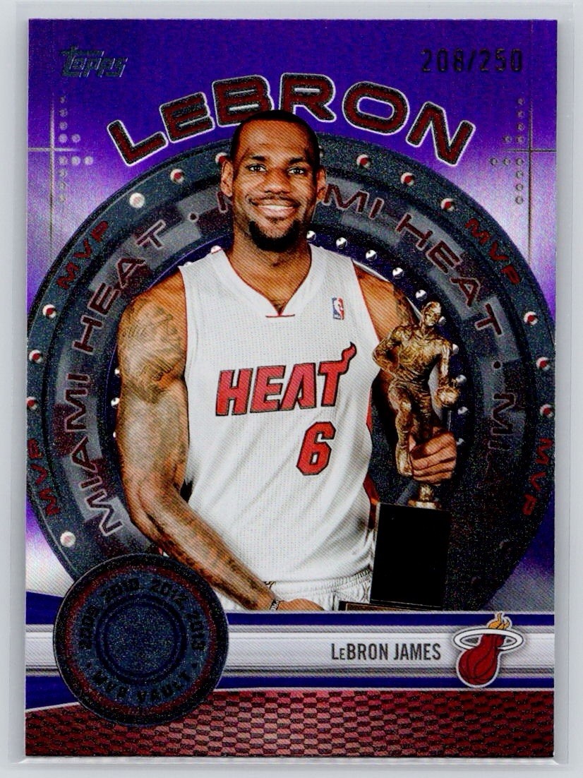 2025-26 Topps MVP Vault Purple Rainbow #MVP8 LeBron James #208/250