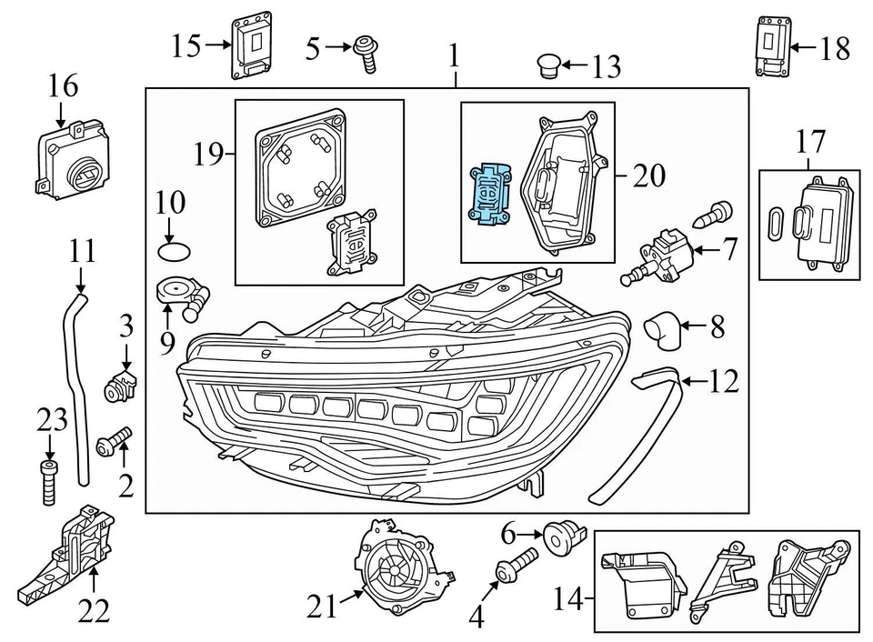 AUDI A6 2012-2015 - Cubierta del faro derecho / tapa 4G0941158A Foto 3 de 4