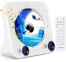 CD Player Portable Desktop CD Players for Home,Bluetooth CD Player with Speakers
