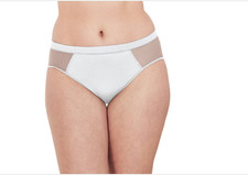 Bali One Smooth U Ultra Light Hi-Cut Underwear White Size L 5329