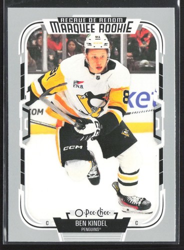 2025-26 O-Pee-Chee Ben Kindel #594 Marquee Rookie Base  Pittsburgh Penguins