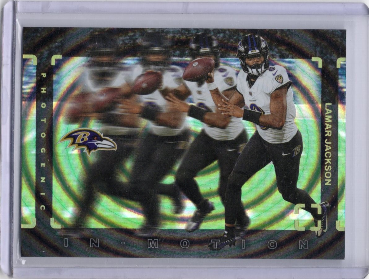 2024 Panini Photogenic Lamar Jackson In-Motion #3 Ravens Case Hit SSP