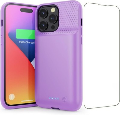 Battery Case for iPhone 14 Pro Max,14 Plus and 13 pro Max, Real 8600mAh Purople