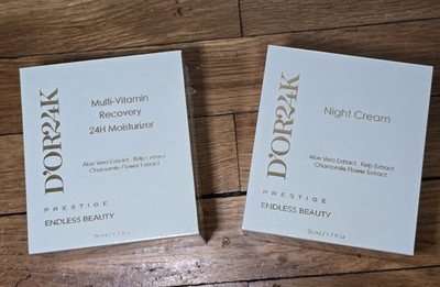 D'OR24K Prestige Endless Beauty 24Hr Moisturizer & Night Cream 50 Ml Each Sealed