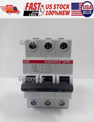 1PC New For ABB S203-C80 3P 80A Circuit Breaker free shipping