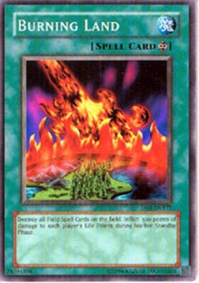 Burning Land - DB1-EN177 - Common - Unlimited Edition - Near Mint - Dark Beginni