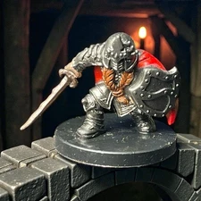 D&D miniatures-Angelfire - DWARF MERCENARY- w/card-combined shipping