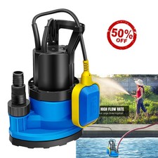 Electric Water Feature Pump Small Fountain for Outdoor Garden Fish Pond Blue