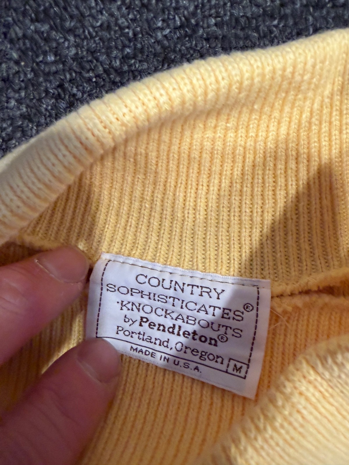 Pendleton Yellow Cable Knit Turtleneck Sweater (C… - image 2