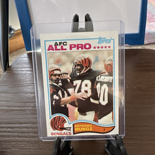 Topps 1982 Anthony Munoz #51 Bengals Rookie AFC All-Pro Base Card. rookie card picture