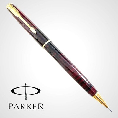 PARKER Sonnet Laque Deep Red Retractable 0.5 mm Pencil | 90s France NOS