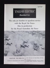 Original 1953 Advert English Electric Canberra RAF Jet Bomber Aircraft
