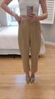 WEEKDAY Women's Beige Pleated Tapered Dress/'Dad' Pants Casual Solid- IT 40 — photo 4