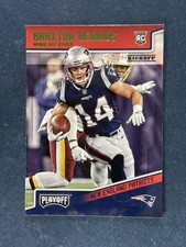2018 Playoff Kickoff Green #287 Braxton Berrios Patriots RC
