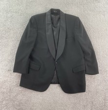 Vintage The English Shop Princeton Tuxedo Jacket 44R Black Wool Formal Shawl