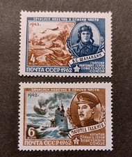 Russia (Sowjetunion) 1962 Mi 2576-2577 Helden   MNH postfrisch