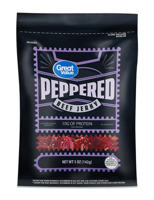 Great Value Peppered Beef Jerky, 5 Oz...