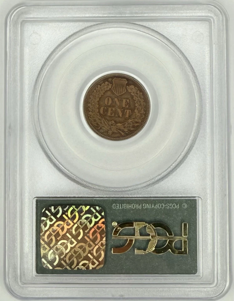 1869 Indian Head Cent 1¢ PCGS F15 ‼️BETTER DATE CENT IN OLD GREEN HOLDER / OGH‼️ - Image 2 of 2