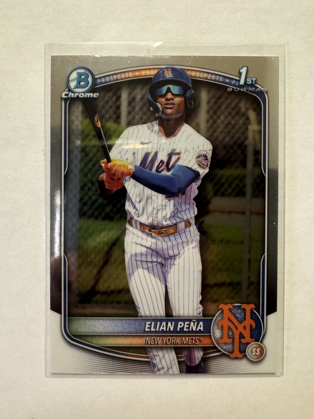 Elian Pena 2025 Bowman Chrome #BCP-155 Prospects (1st) Price Guide 