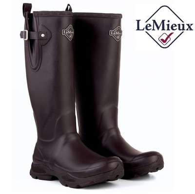 LeMieux Damen Stride Gummistiefel Neoprenstiefel wasserdicht Navy Muck Gummistiefel Gr.