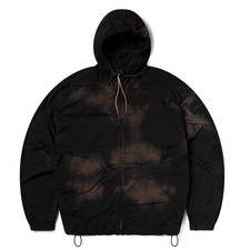 Aries Rag Dye Hooded Windcheater Jacket Brown