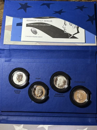 2014 Kennedy Half Dollar 50th Anniversary 4 Coin Set W/OGP + COA