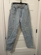 Vintage GUESS Jeans Women’s High Waist Size 32 Light Wash Made In USA 90s Y2K