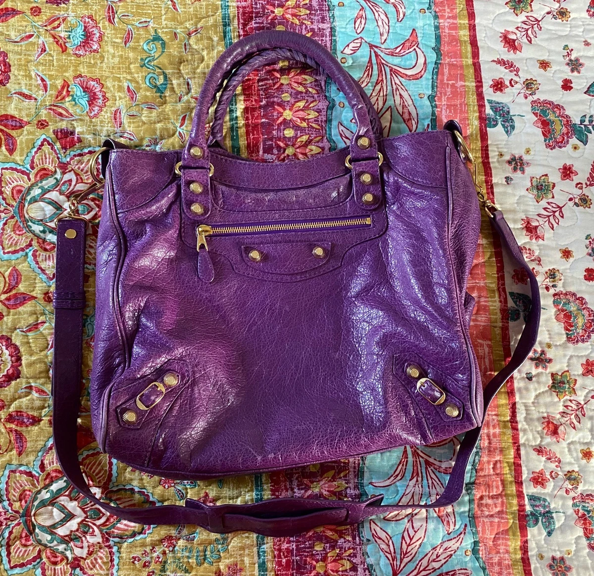 USED バレンシアガ　ザ・シティ　パープル Balenciaga City Purple Bags & Handbags for Women for sale | eBay