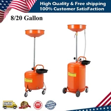 8/20 Gallon Portable Waste Oil Drain Tank with Lift Pan – Oil Drain Container