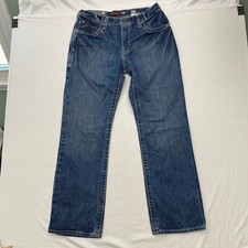 Ariat Jeans Relaxed Bootcut M4 FR Cat 2 Mens 34x32 Blue Workwear Utility Denim