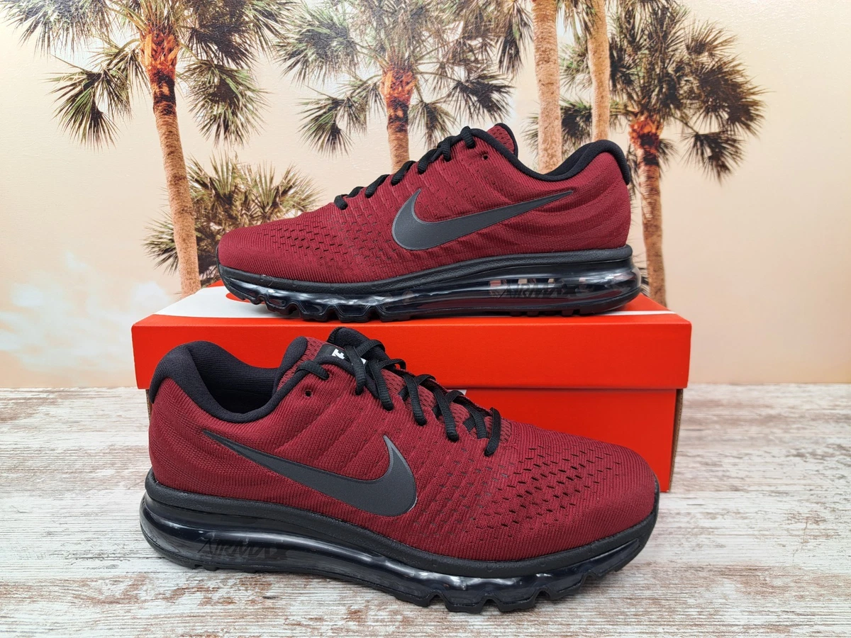Nike Air Max 2017 Team Red Black Sneakers Running 849559-603 