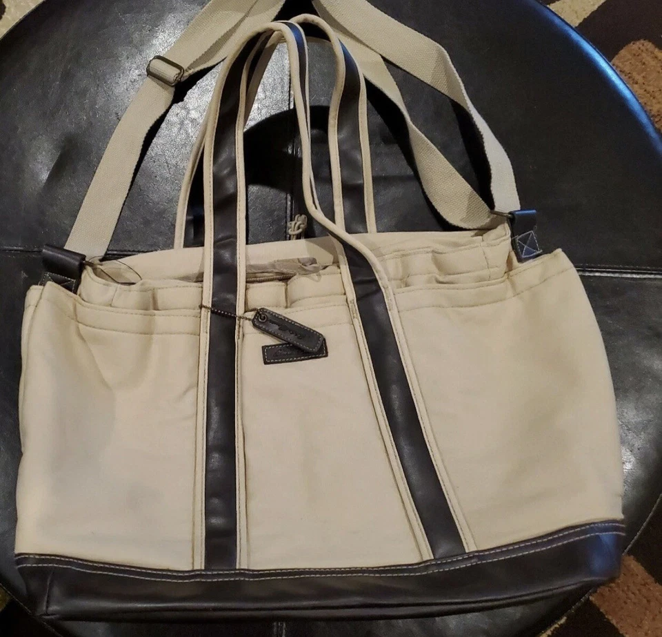 Bolso de Pañales Eddie Bauer Género Neutro Lona Unisex Bebé Bolso de Viaje Beige Tostado Foto 2 de 4